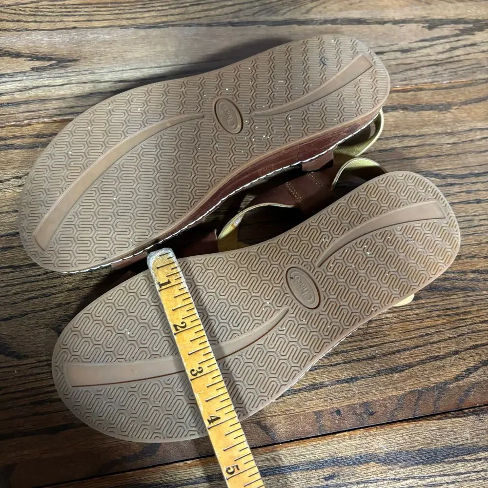 Chaco Wayfarer Brown Leather Sandals Strappy Comfort Slingback Women’s 9 - Picture 8 of 8